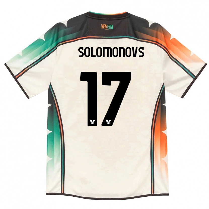 Danxen Dámské Nikita Solomonovs #17 Oldlace Oranžová Zelená Daleko Hráčské Dresy 2026/27 Dres