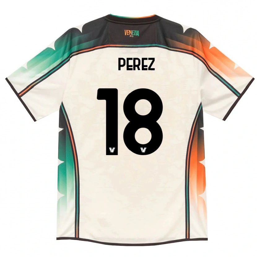 Danxen Dámské Ricardo Perez #18 Oldlace Oranžová Zelená Daleko Hráčské Dresy 2026/27 Dres