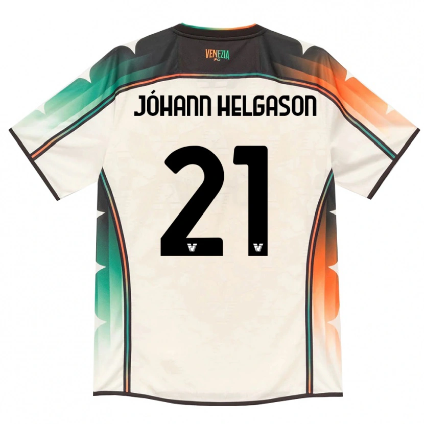 Danxen Dámské Thórir Jóhann Helgason #21 Oldlace Oranžová Zelená Daleko Hráčské Dresy 2026/27 Dres