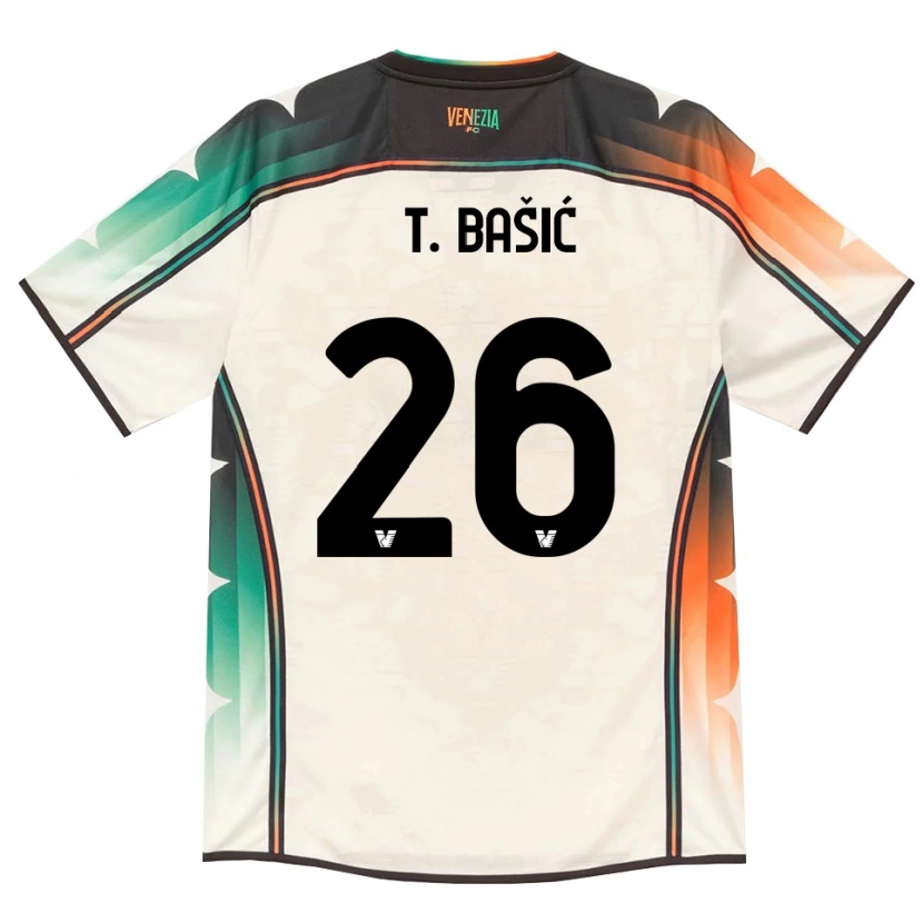 Danxen Dámské Toma Bašić #26 Oldlace Oranžová Zelená Daleko Hráčské Dresy 2026/27 Dres