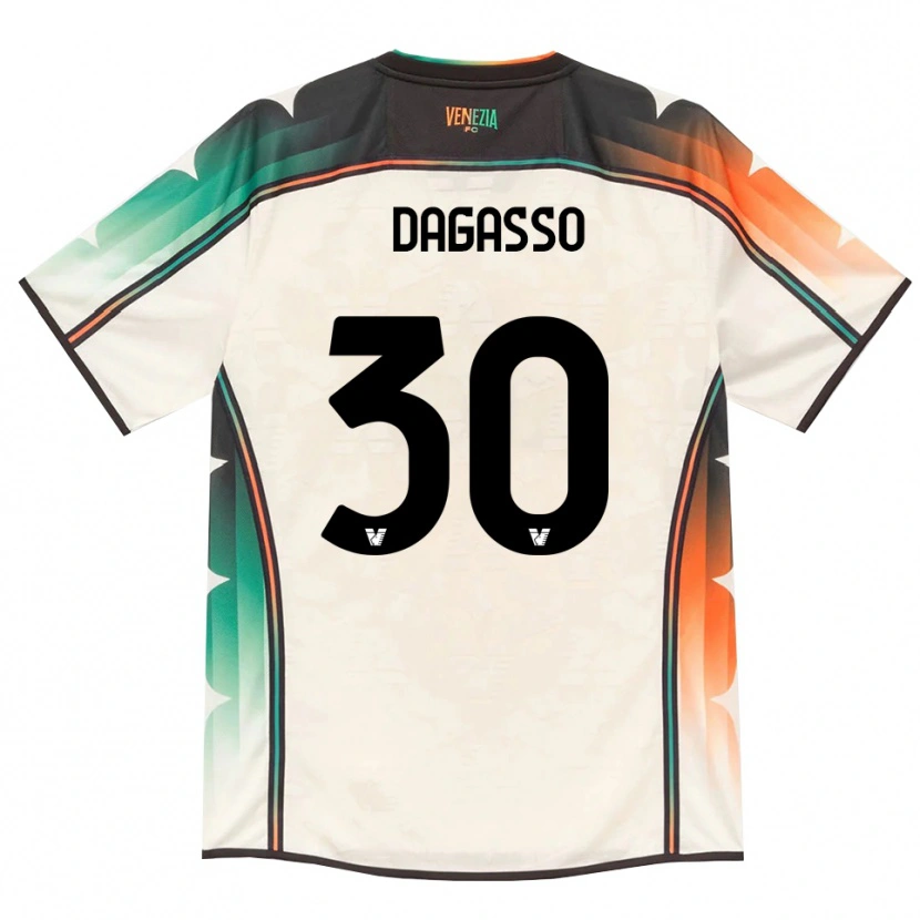Danxen Dámské Matteo Dagasso #30 Oldlace Oranžová Zelená Daleko Hráčské Dresy 2026/27 Dres