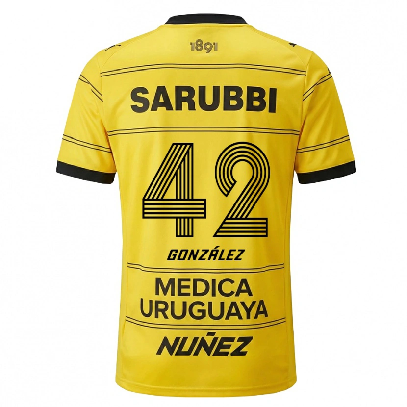 Danxen Dámské Luciano González #42 Žlutá Černá Daleko Hráčské Dresy 2026/27 Dres