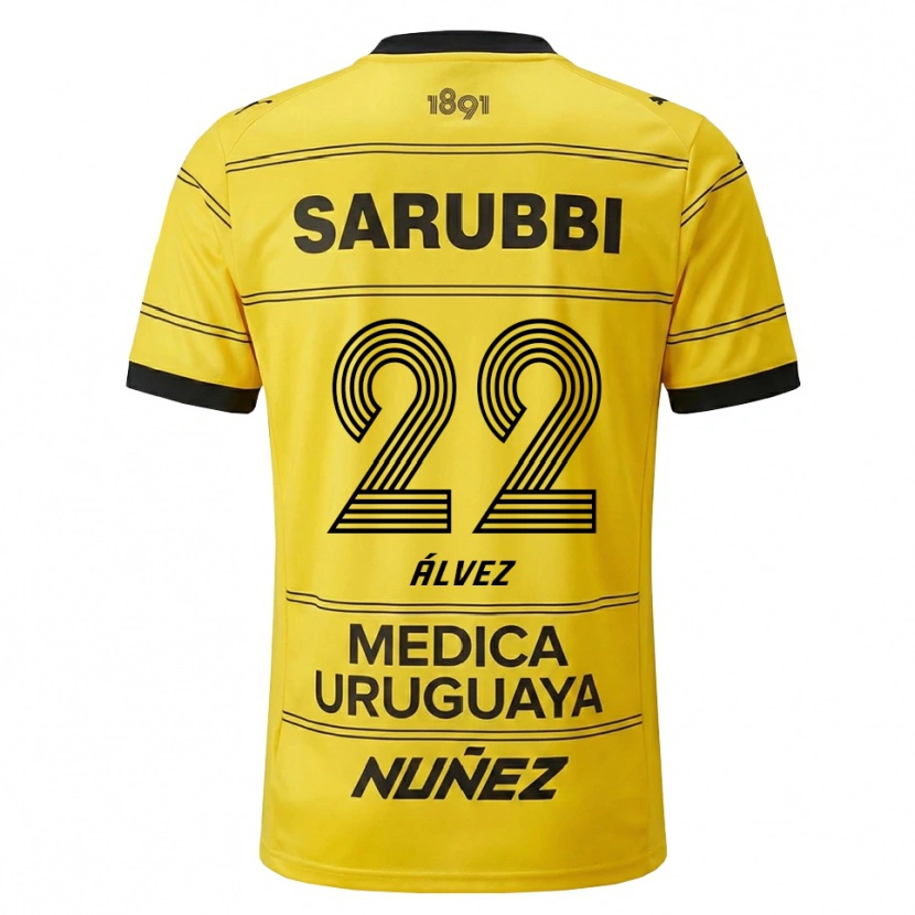 Danxen Dámské Facundo Álvez #22 Žlutá Černá Daleko Hráčské Dresy 2026/27 Dres