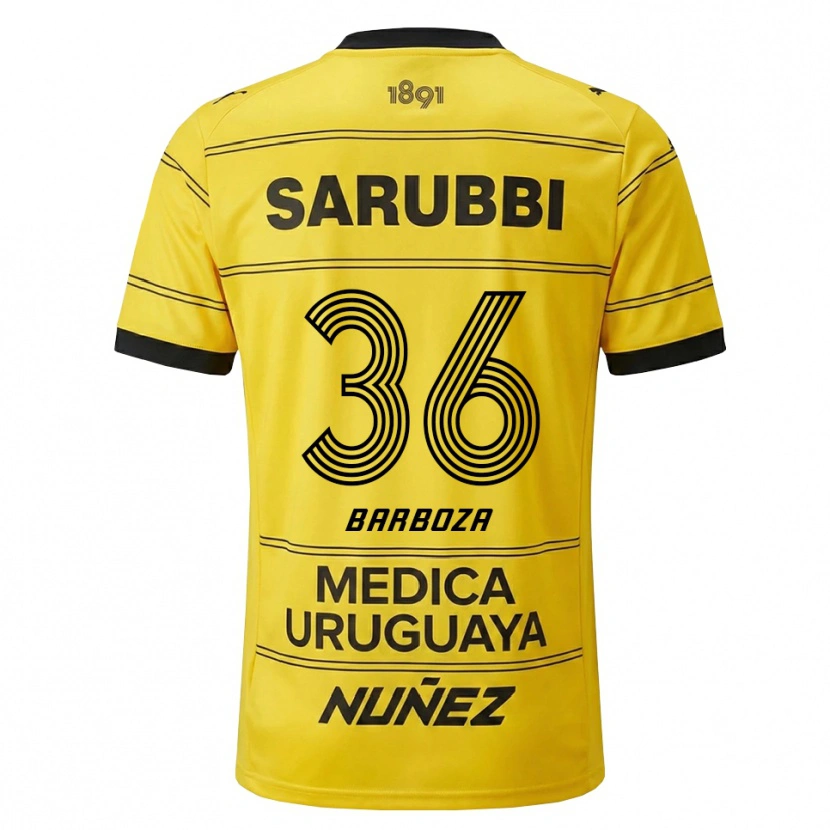 Danxen Dámské Brian Barboza #36 Žlutá Černá Daleko Hráčské Dresy 2026/27 Dres