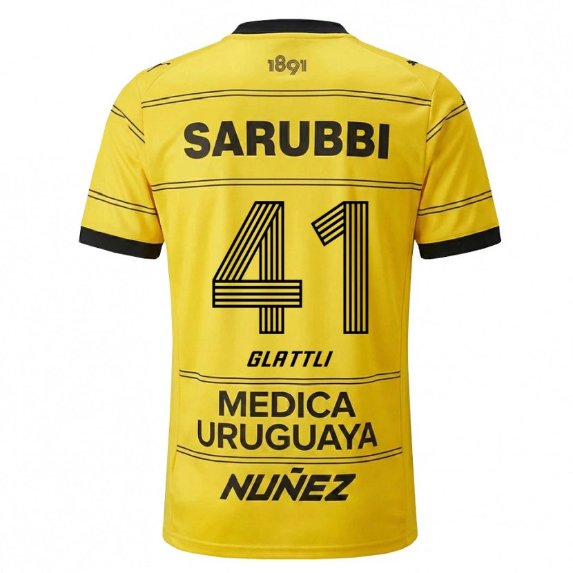 Danxen Dámské Tiago Glattli #41 Žlutá Černá Daleko Hráčské Dresy 2026/27 Dres