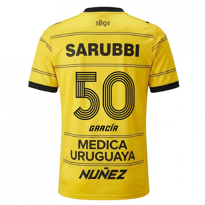 Danxen Dámské Diego García #50 Žlutá Černá Daleko Hráčské Dresy 2026/27 Dres