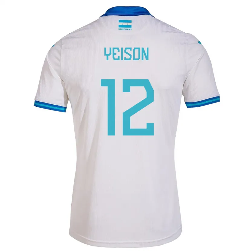 Danxen Dětské Honduras Yeison Mejía #12 Bílý Domů Hráčské Dresy 24-26 Dres