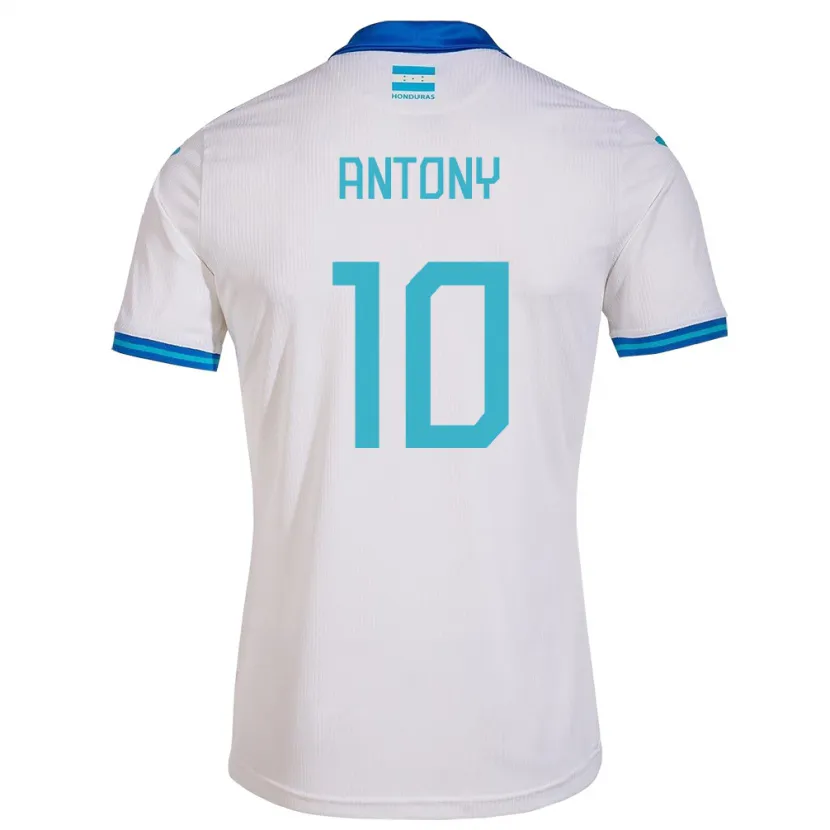 Danxen Dětské Honduras Antony García #10 Bílý Domů Hráčské Dresy 24-26 Dres