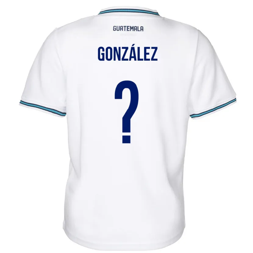 Danxen Dětské Guatemala Erick González #0 Bílý Domů Hráčské Dresy 24-26 Dres