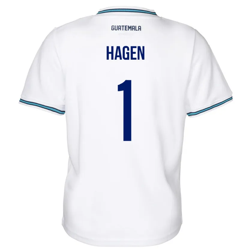 Danxen Dětské Guatemala Nicholas Hagen #1 Bílý Domů Hráčské Dresy 24-26 Dres