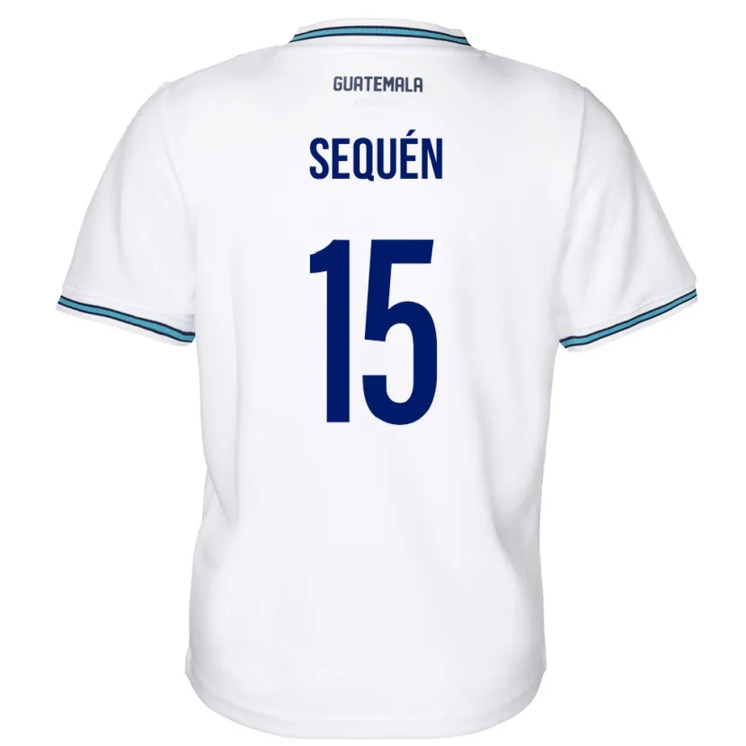 Danxen Dětské Guatemala Marlon Sequén #15 Bílý Domů Hráčské Dresy 24-26 Dres