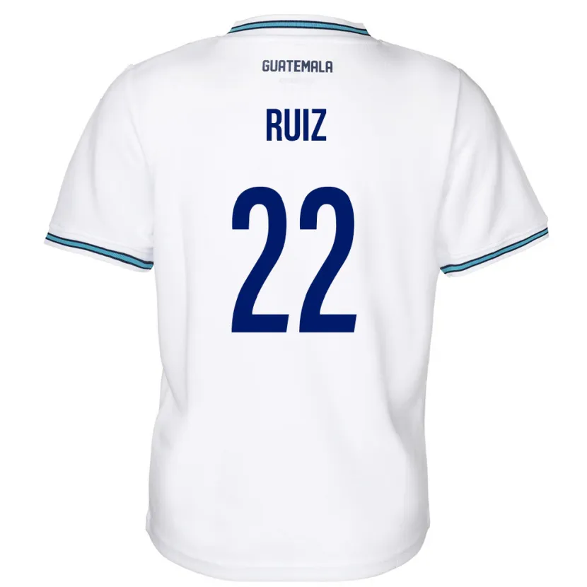 Danxen Dětské Guatemala Kevin Ruiz #22 Bílý Domů Hráčské Dresy 24-26 Dres