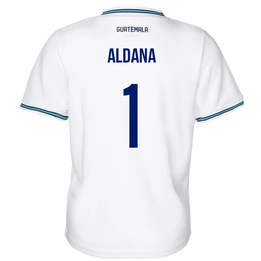 Danxen Dětské Guatemala David Aldana #1 Bílý Domů Hráčské Dresy 24-26 Dres