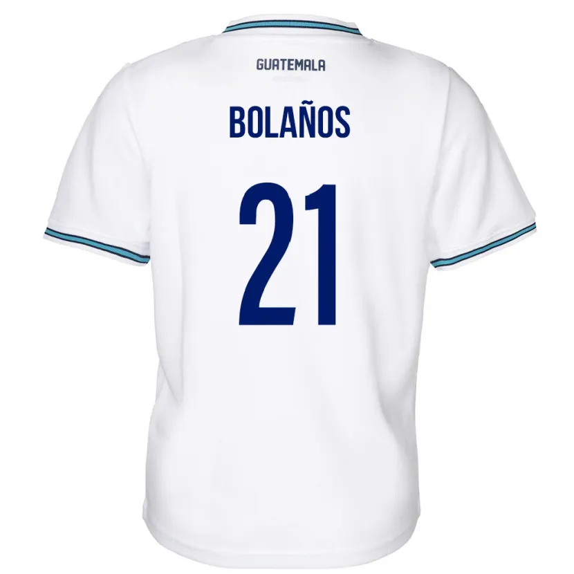 Danxen Dětské Guatemala Diego Bolaños #21 Bílý Domů Hráčské Dresy 24-26 Dres