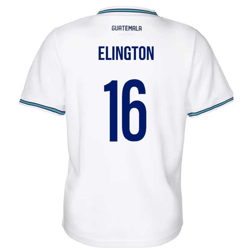 Danxen Dětské Guatemala Elvi Elington #16 Bílý Domů Hráčské Dresy 24-26 Dres