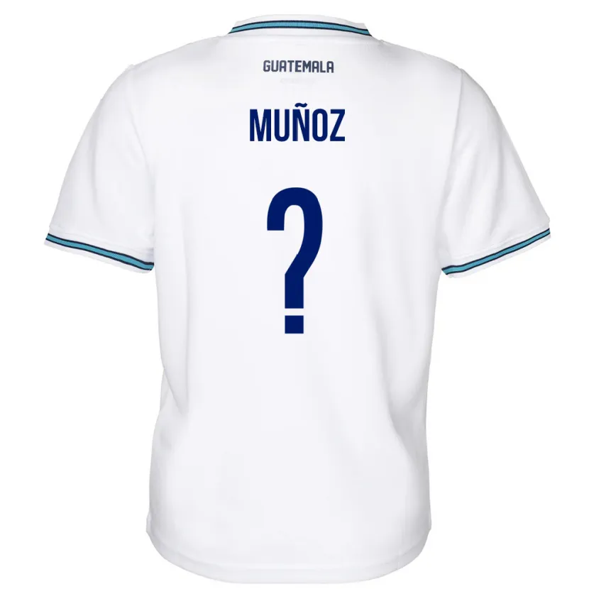 Danxen Dětské Guatemala Rudy Muñoz #0 Bílý Domů Hráčské Dresy 24-26 Dres