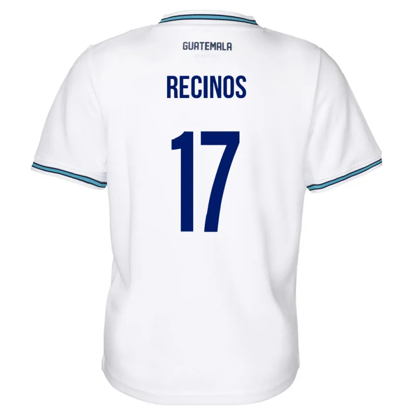 Danxen Dětské Guatemala Antony Recinos #17 Bílý Domů Hráčské Dresy 24-26 Dres