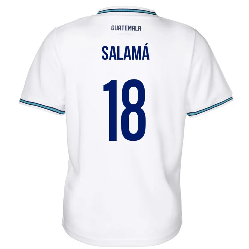 Danxen Dětské Guatemala Anthony Salamá #18 Bílý Domů Hráčské Dresy 24-26 Dres