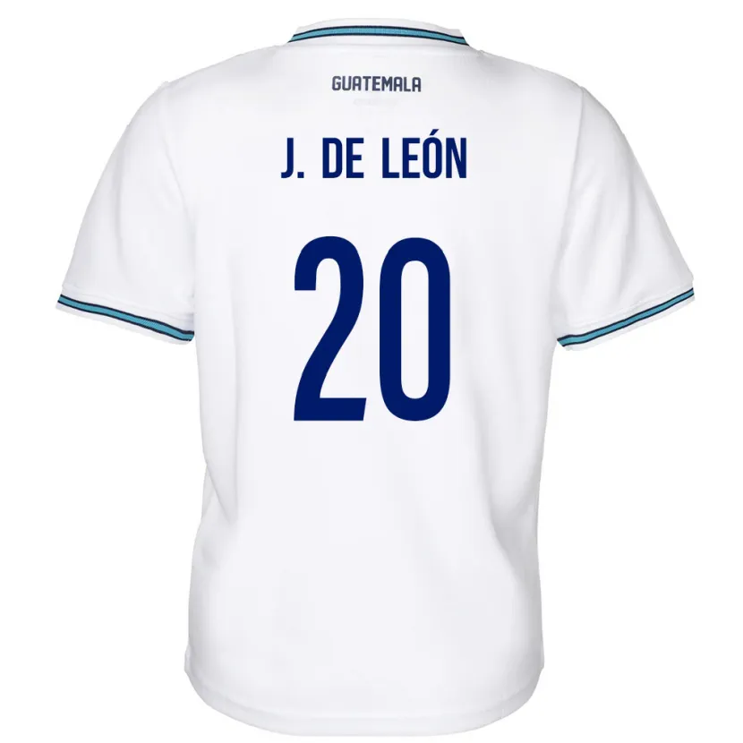 Danxen Dětské Guatemala Jorge De León #20 Bílý Domů Hráčské Dresy 24-26 Dres