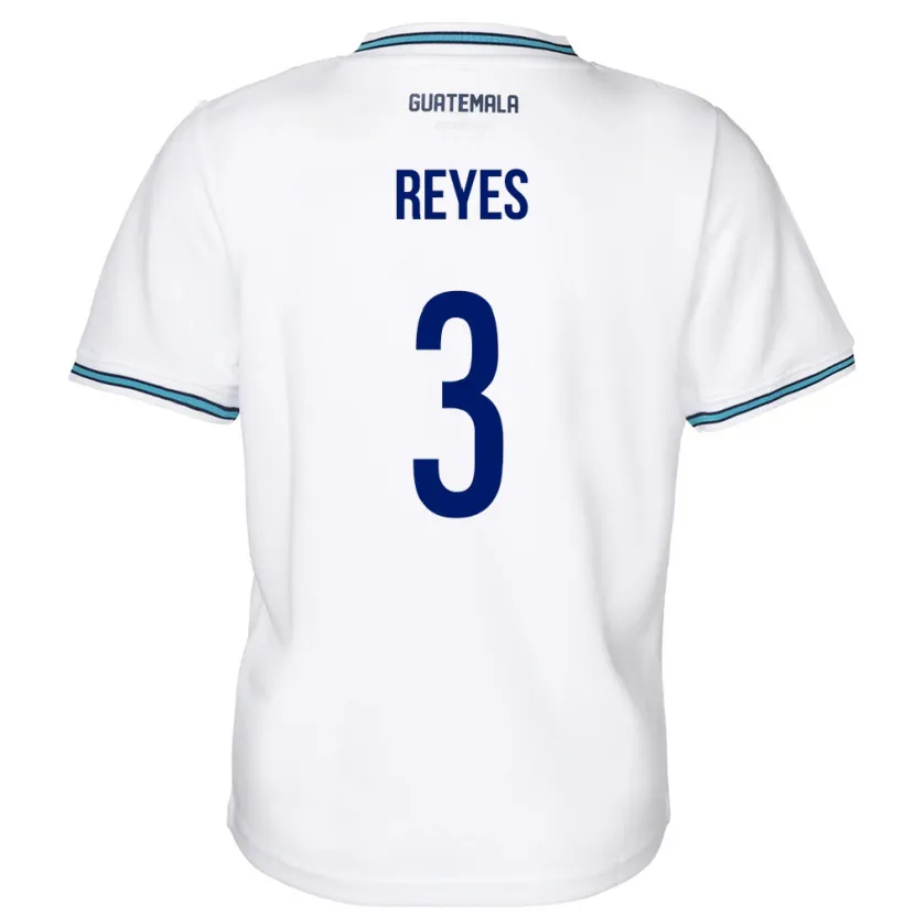 Danxen Dětské Guatemala Martha Reyes #3 Bílý Domů Hráčské Dresy 24-26 Dres