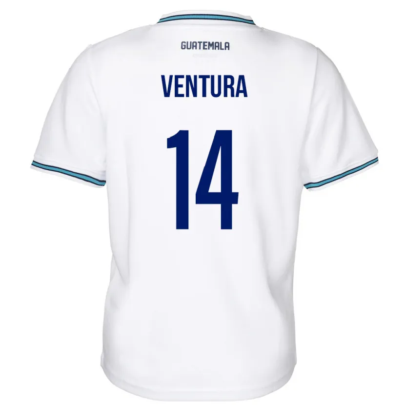 Danxen Dětské Guatemala Madelyn Ventura #14 Bílý Domů Hráčské Dresy 24-26 Dres