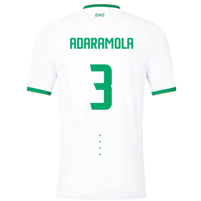 Danxen Dětské Irsko Tayo Adaramola #3 Bílý Daleko Hráčské Dresy 24-26 Dres