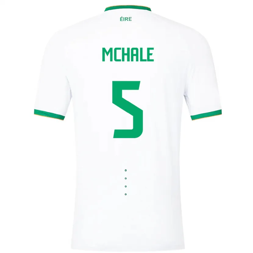 Danxen Dětské Irsko Sean Mchale #5 Bílý Daleko Hráčské Dresy 24-26 Dres