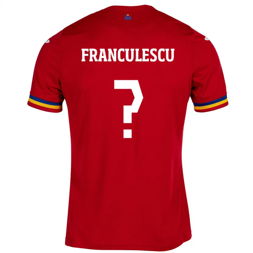 Danxen Dětské Rumunsko Adrian Frânculescu #0 Červené Daleko Hráčské Dresy 24-26 Dres