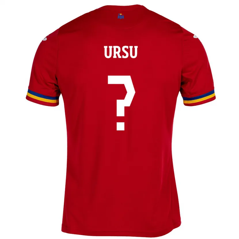 Danxen Dětské Rumunsko Eduard Ursu #0 Červené Daleko Hráčské Dresy 24-26 Dres