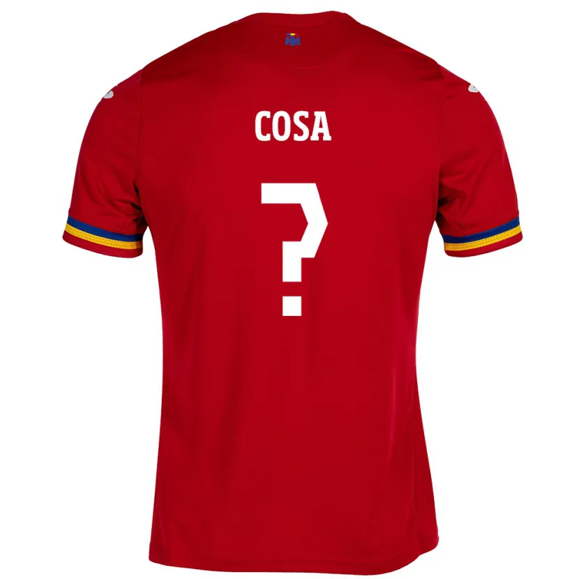 Danxen Dětské Rumunsko Tudor Cosa #0 Červené Daleko Hráčské Dresy 24-26 Dres