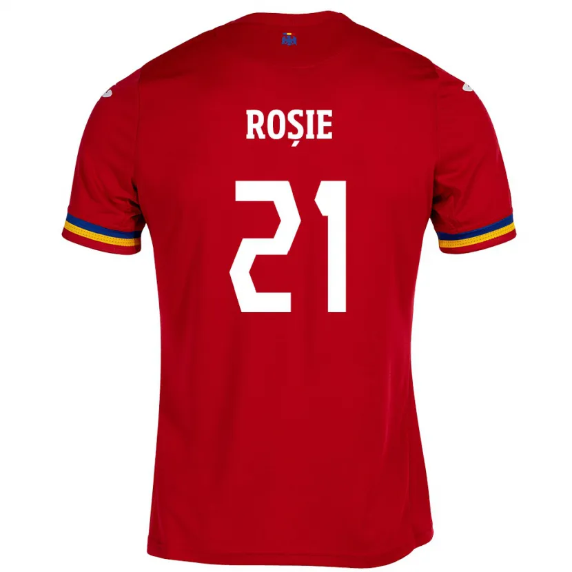 Danxen Dětské Rumunsko Genoveva Roșie #21 Červené Daleko Hráčské Dresy 24-26 Dres