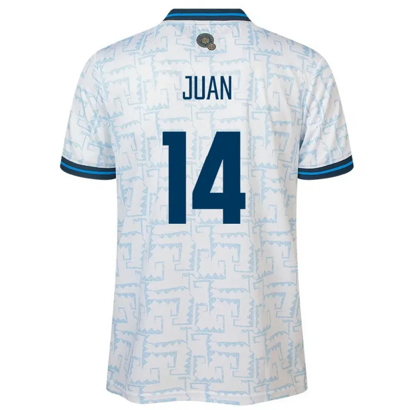 Danxen Dětské Salvador Juan Sánchez #14 Bílý Daleko Hráčské Dresy 24-26 Dres