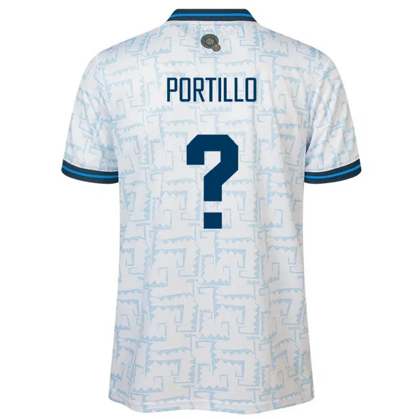 Danxen Dětské Salvador Cristian Portillo #0 Bílý Daleko Hráčské Dresy 24-26 Dres