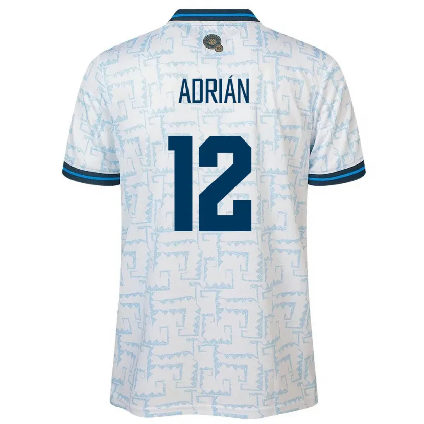 Danxen Dětské Salvador Adrián Aguilar #12 Bílý Daleko Hráčské Dresy 24-26 Dres
