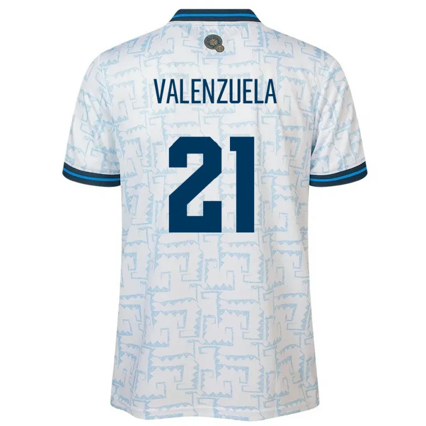 Danxen Dětské Salvador Ana Valenzuela #21 Bílý Daleko Hráčské Dresy 24-26 Dres