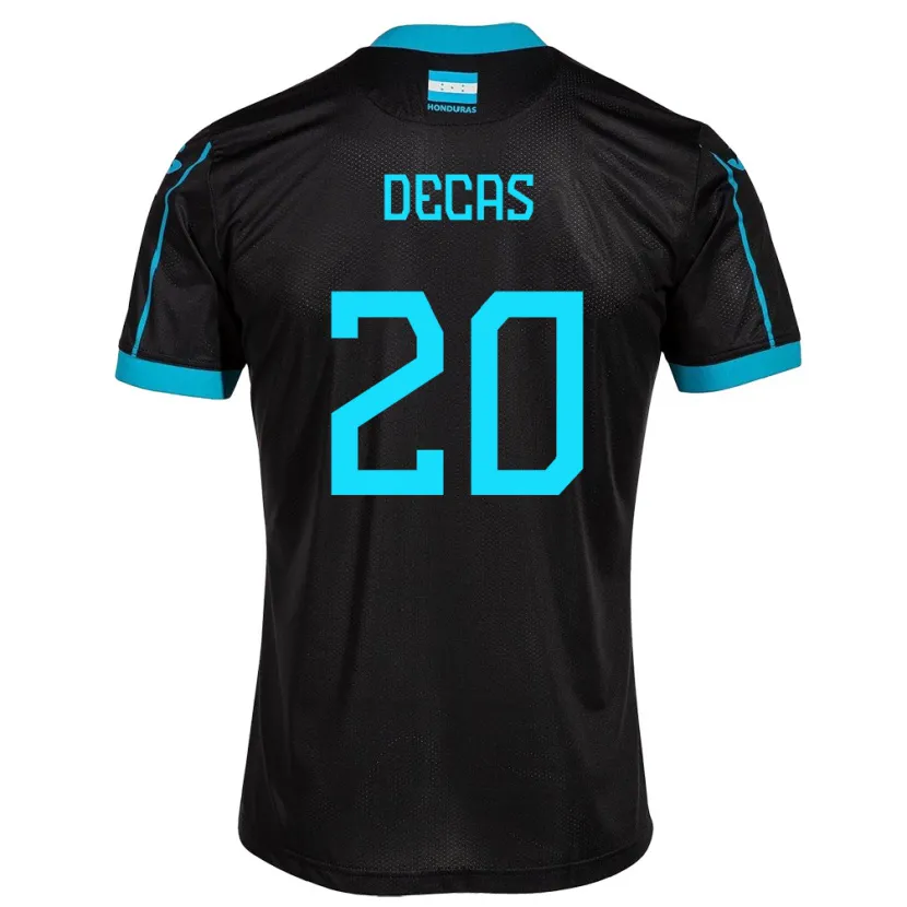 Danxen Dětské Honduras Wesly Decas #20 Černá Daleko Hráčské Dresy 24-26 Dres