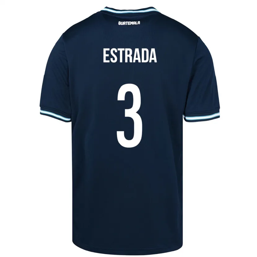 Danxen Dětské Guatemala Carlos Estrada #3 Modrý Daleko Hráčské Dresy 24-26 Dres
