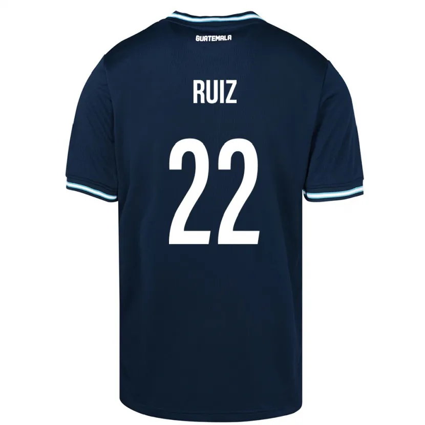 Danxen Dětské Guatemala Kevin Ruiz #22 Modrý Daleko Hráčské Dresy 24-26 Dres