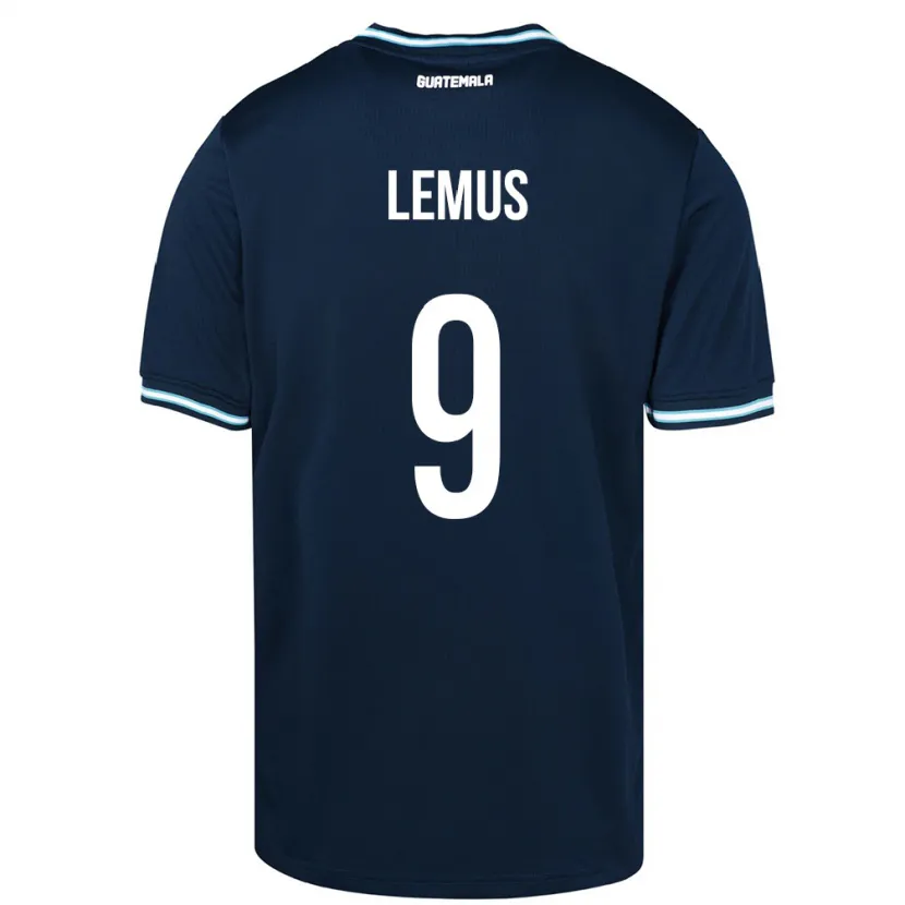Danxen Dětské Guatemala Erick Lemus #9 Modrý Daleko Hráčské Dresy 24-26 Dres