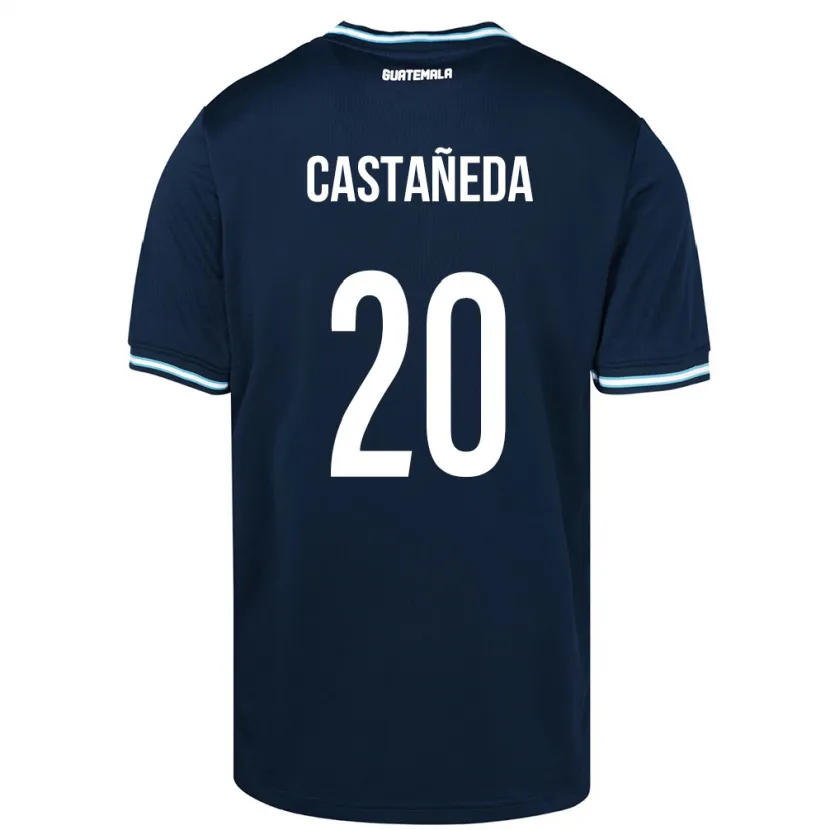 Danxen Dětské Guatemala Brayam Castañeda #20 Modrý Daleko Hráčské Dresy 24-26 Dres