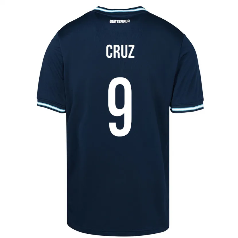 Danxen Dětské Guatemala Celsa Cruz #9 Modrý Daleko Hráčské Dresy 24-26 Dres