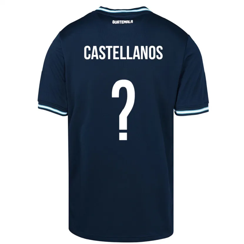 Danxen Dětské Guatemala Jezmin Castellanos #0 Modrý Daleko Hráčské Dresy 24-26 Dres