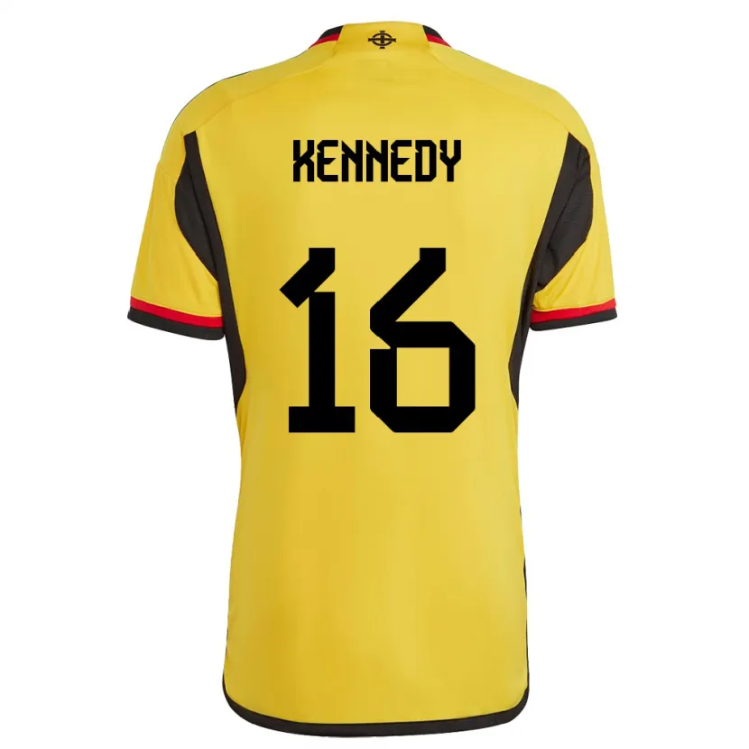 Danxen Dětské Severní Irsko Matty Kennedy #16 Bílý Daleko Hráčské Dresy 24-26 Dres