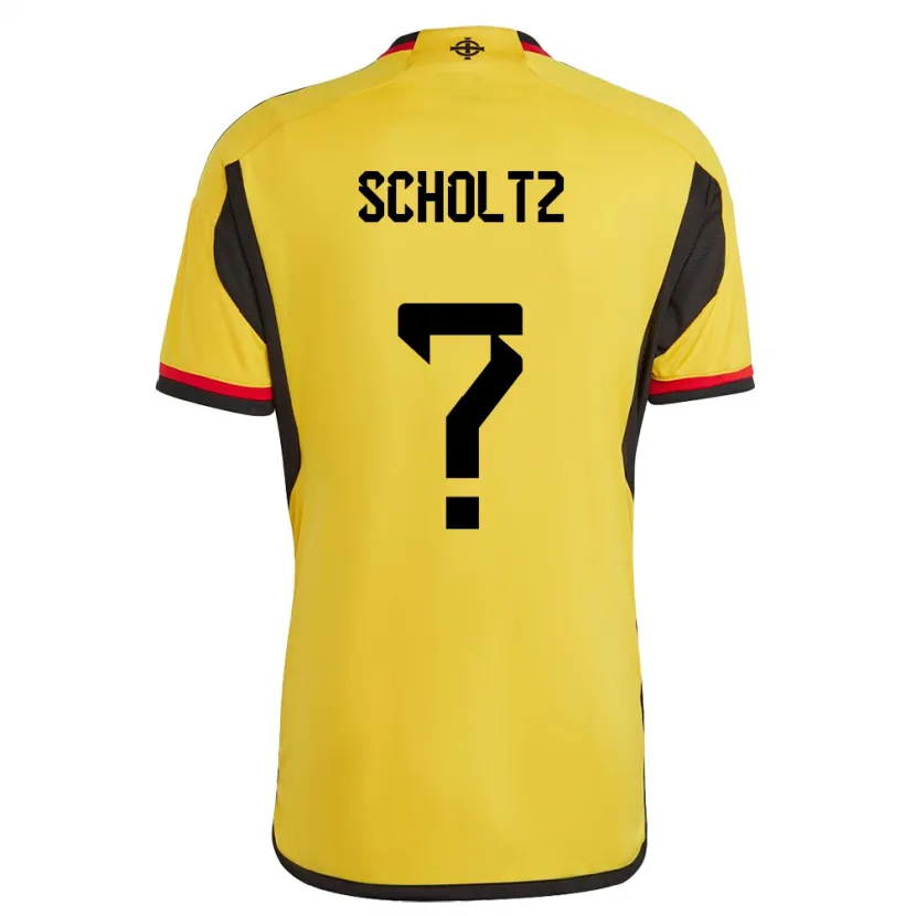 Danxen Dětské Severní Irsko Phoenix Scholtz #0 Bílý Daleko Hráčské Dresy 24-26 Dres
