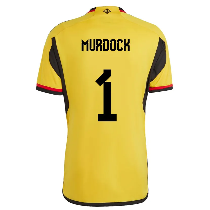 Danxen Dětské Severní Irsko Will Murdock #1 Bílý Daleko Hráčské Dresy 24-26 Dres