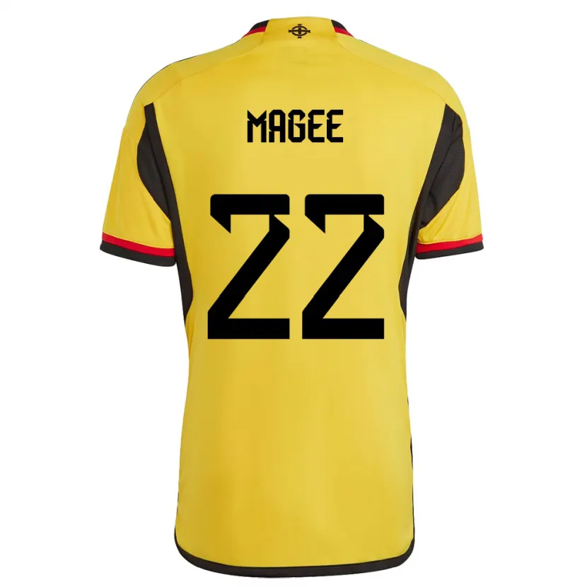 Danxen Dětské Severní Irsko Abbie Magee #22 Bílý Daleko Hráčské Dresy 24-26 Dres