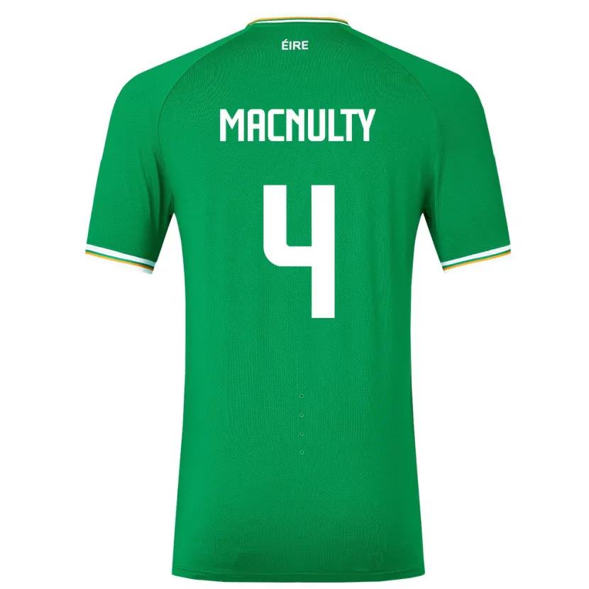 Danxen Pánské Irsko Anselmo García Macnulty #4 Zelená Domů Hráčské Dresy 24-26 Dres