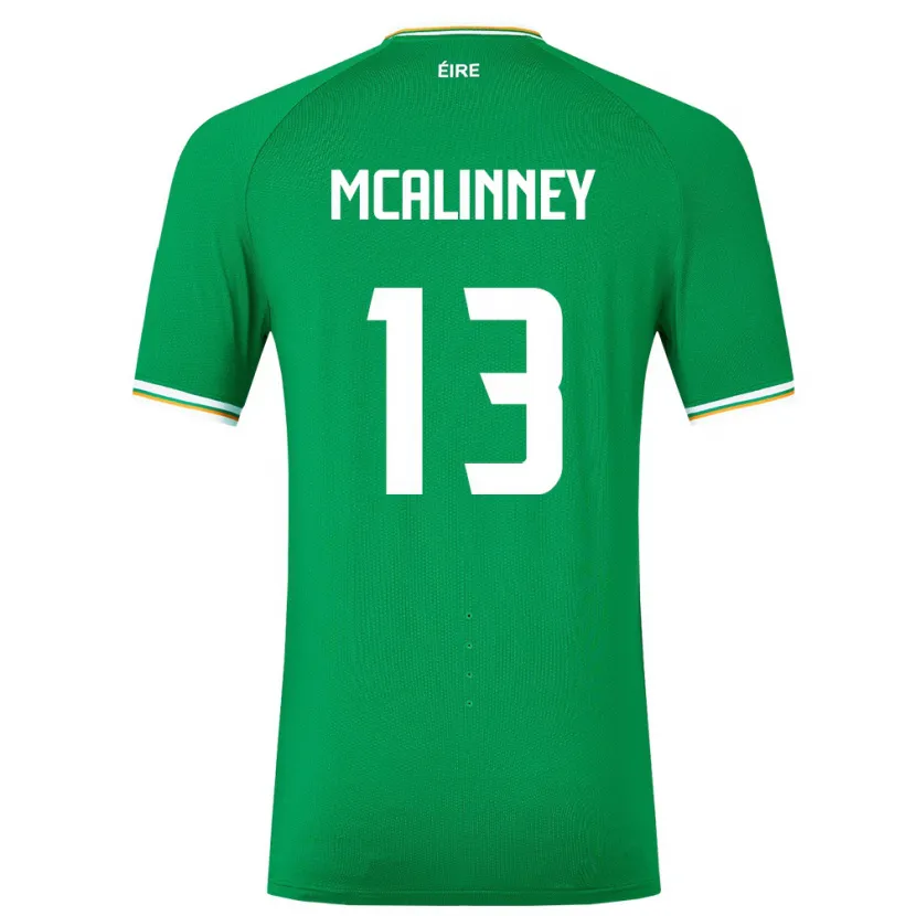 Danxen Pánské Irsko Liam Mcalinney #13 Zelená Domů Hráčské Dresy 24-26 Dres