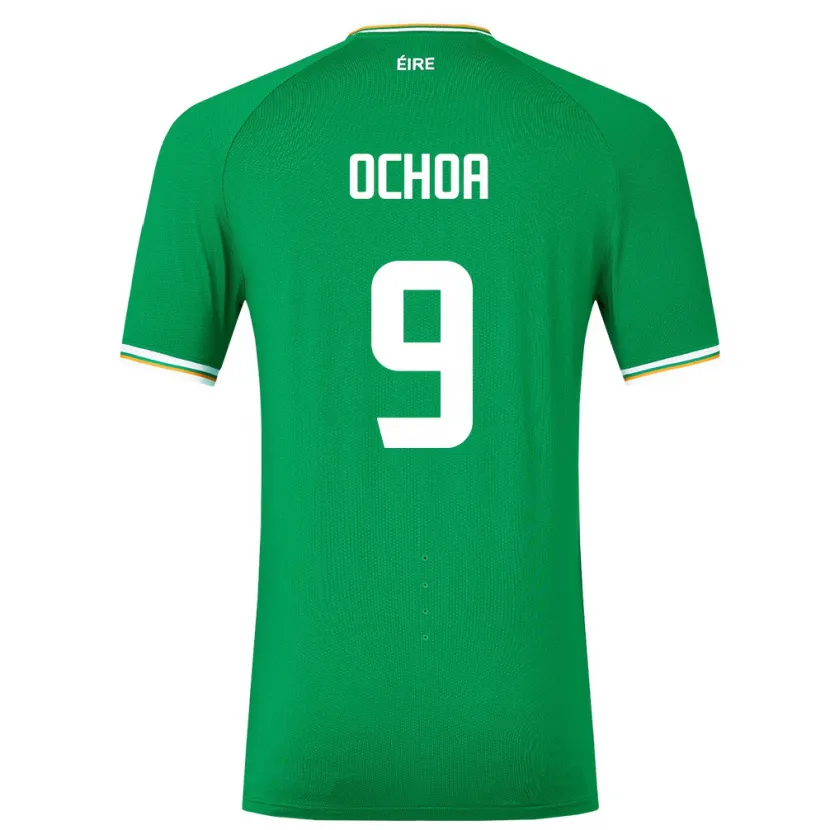 Danxen Pánské Irsko Aarón Ochoa #9 Zelená Domů Hráčské Dresy 24-26 Dres