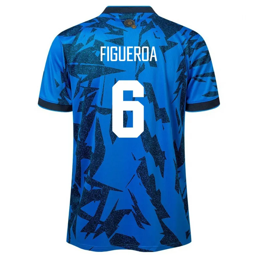 Danxen Pánské Salvador Elder Figueroa #6 Modrý Domů Hráčské Dresy 24-26 Dres